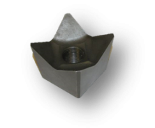 2" Small Heat Treated Beaver Teeth Shankless