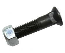 Steel Plow Bolt with lock nut. 5/8"-11 x 2-3/4" Grade 8